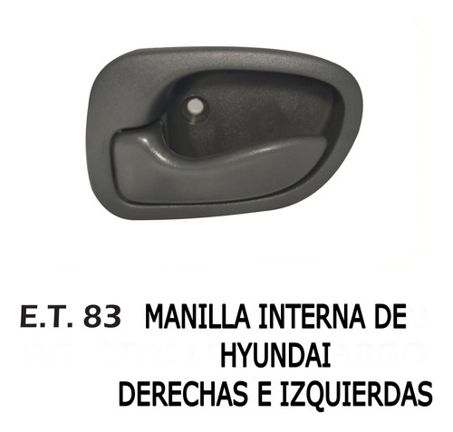 Manilla Interior De Hyundai, Derechas E Izquierdas.