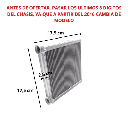 Radiador Calefaccion Chevrolet Spin 2013/16 Original Gm