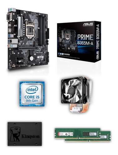 Combo I5 9600k + Mother + Cooler Master + 16gb + Ssd 240gb