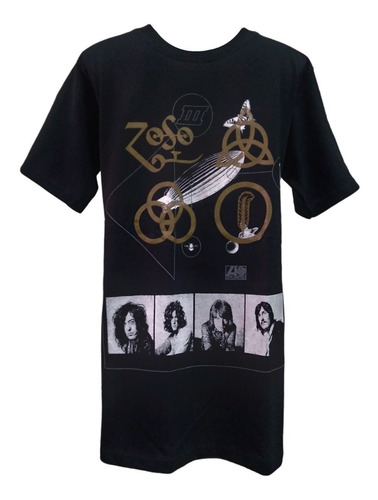 Playera Led Zeppelin 3 Manga Corta