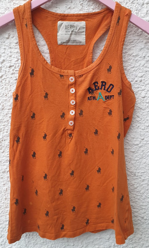 Musculosa Dama Trabajo Aeroa Naranja Talle M.