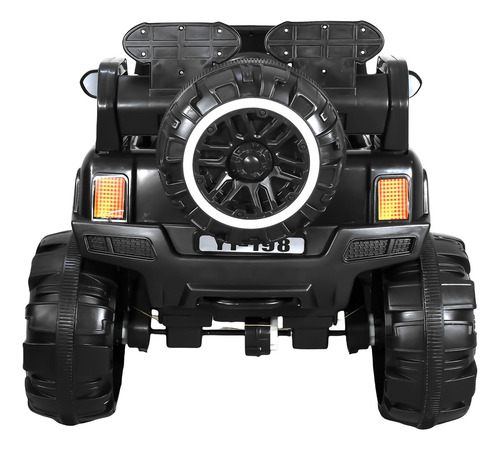 Carro Montable Buggy Eléctrico Little Monkey mkz-buggyc12vroj Con Luces Música Y Control Color Blanco