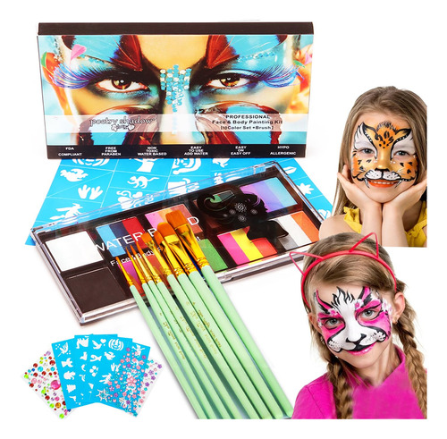 Pintura Facial Y Pintura Corporal De 26 Colores
