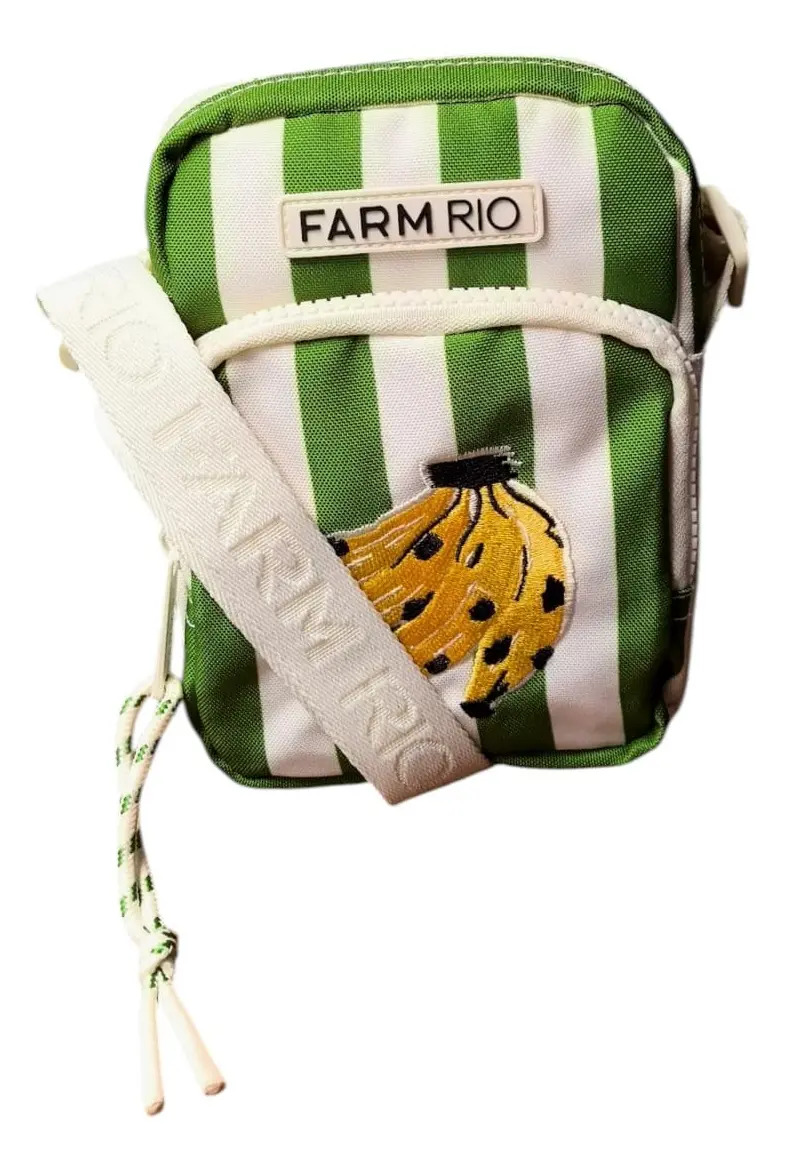 Bolsa Pouch Farm Gema Feminina Banana Tropical Off-White