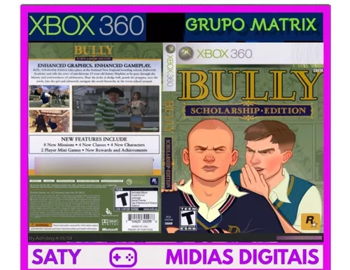 Bully Scholarship Ed Midia Digital Xbox 360 - Wsgames - Jogos em Midias  Digitas