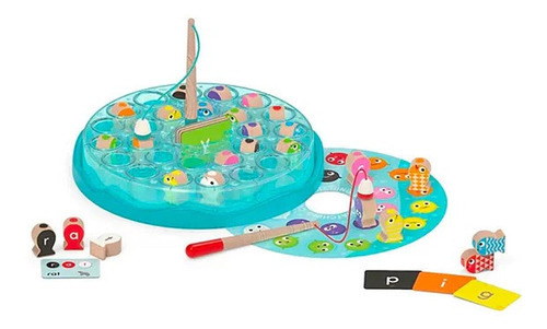 Juego Pesca Magic Imantado Aprende Colores Letras Battat Education