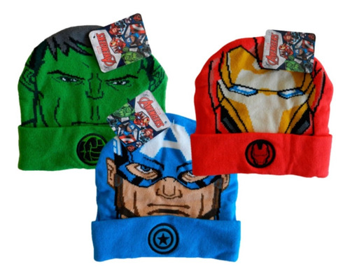 Gorro Hulk O Iroman O Capitan America Avengers Plumitaa 