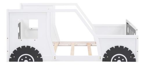 Cama De Plataforma En Forma De Auto De Tamaño Individual Con