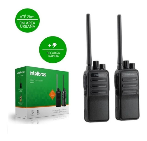 Kit 10 Rádio Comunicador Walkie Talkie Intelbras Rc3002 G2
