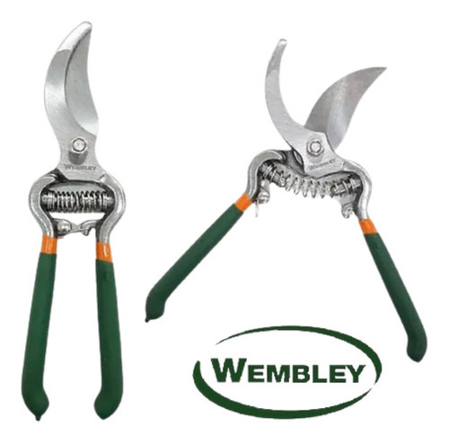 Tijera Para Podar Wembley 5567 Forjada 8'' Acero Al Carbono Verde Oscuro