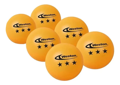 Pelotas De Ping Pong X6 Weston Ténis Mesa Mvd Sport