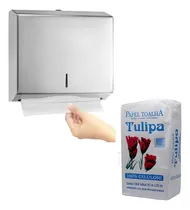 Comprar Dispensador Papel Toalla Acero Inoxidable + 1000 Papel Toall