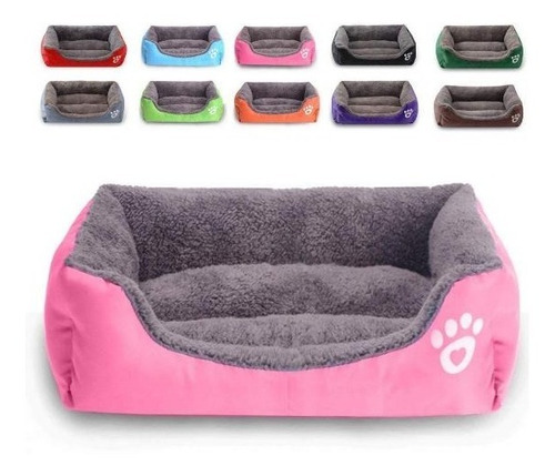 Imagen 1 de 5 de Camas Para Perros Mascotas Importadas Tela Felpa