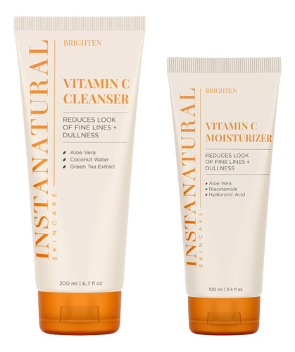 Limpiador Facial Con Vitamina C Y Crema Hidratante Facial Co