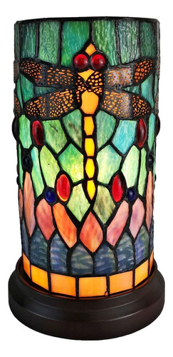 Amora Lighting Am270accb Tiffany Lampara De Mesa Multicolor