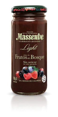 Mermelada De Frutos Del Bosque Light Masseube 260 Grs X 4u