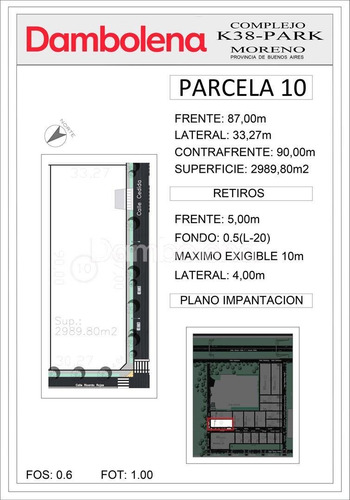 Imagen 3 de 19 de Terreno Fraccion Sector A Uf10 En Venta - La Reja - Moreno