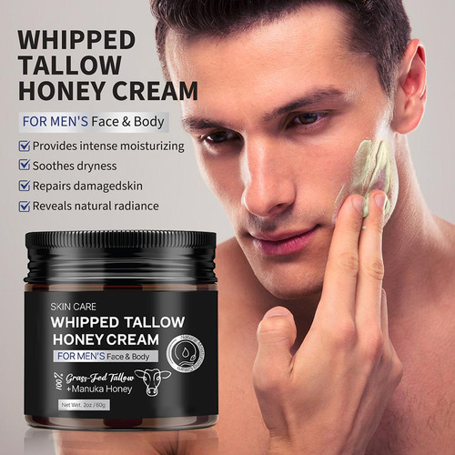 Crema Facial Hidratante Profunda Con Miel De Sebo De Res Bat