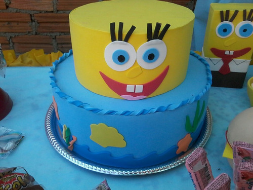 Bolo Fake Do Bob Esponja Em Eva