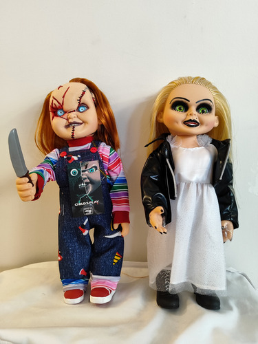 Muñeco Chucky Y Tiffany De 36 Cm C/u Articulados 