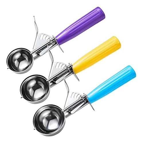 S 3 Pcs Cuchara Para Porciones De Galletas Cuchara Para