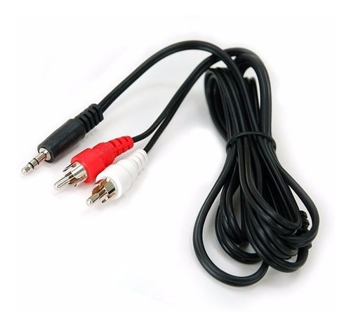 Imagen 2 de 5 de Cable De Audio Mini Plug Stereo A 2 Rca 1,50 Mts