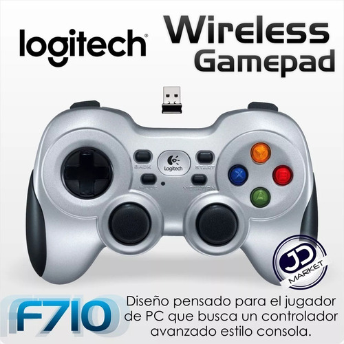 Imagen 3 de 6 de Control Gamepad Inalámbrico Logitech F710, Pc, Android Tv
