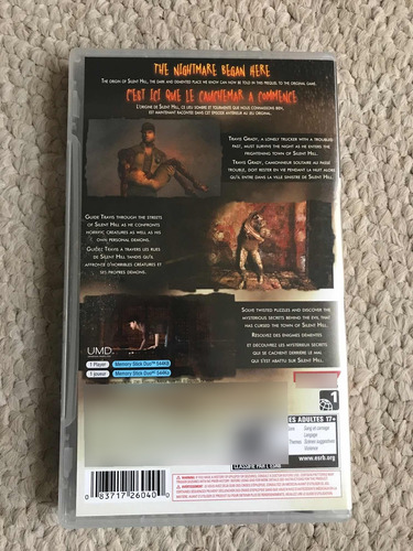 Video Juego Psp Silent Hill Origins Original Fisico (Usado)