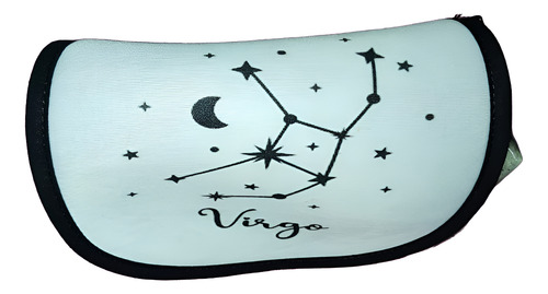 Cartuchera Con Solapa Neceser Zodiaco - Constelación Gris Virgo