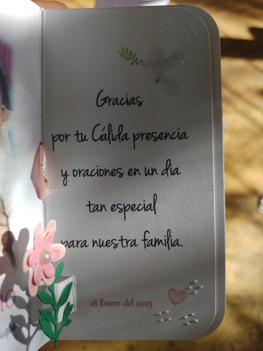 Tarjeta Invitacion Bautizo Agradecimiento Arbol De La Vida