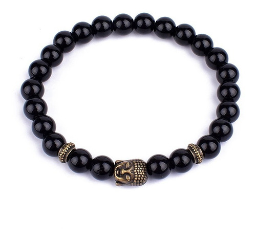 Ruztik | Set 2 Pulseras Piedra Ónix & Buda 8mm + Namaste Set