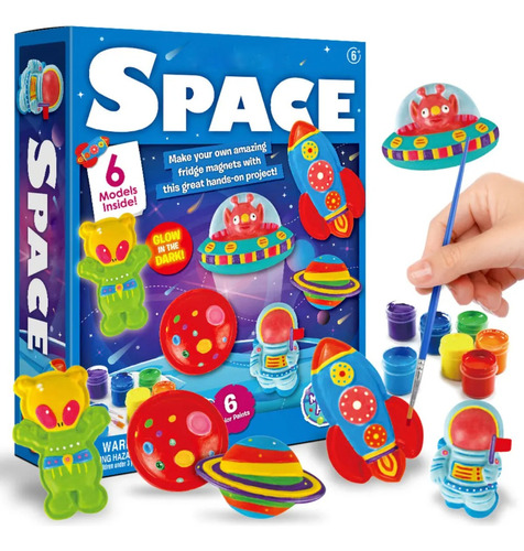 Set Manualidades Crea Moldea Y Pinta Figuras Del Espacio