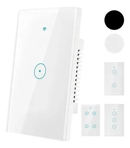 comprar . Interruptor De Luz Inteligente D\u002Fpared Wifi 1 Vía Color