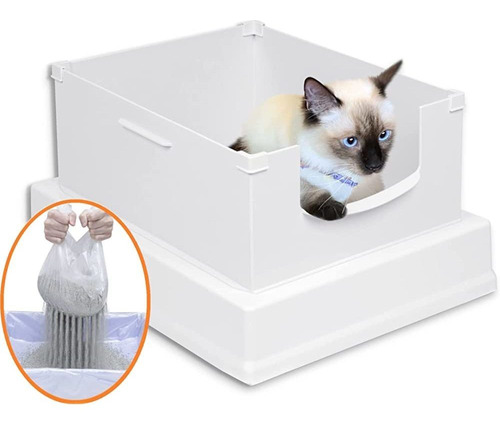 Speedysift V2 Deluxe Cat Litter Box Starter Kit, Incluye Bol
