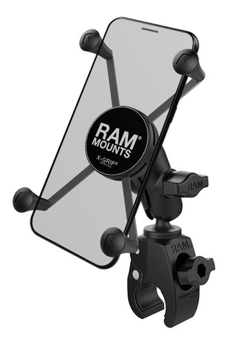 Soporte Ram Mount Corto Mordaza P/ Moto iPhone X 8 7 S8 S9