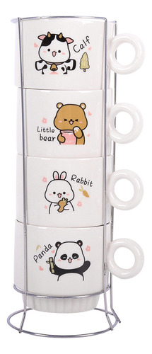 Set De Tazas Apilables Torre De Animales Topsoc