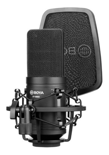 Micrófono Boya By-m800 Condensador Cardioide Xlr Color Negro