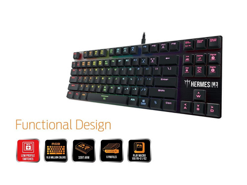 Gamdias Hermes M3 Rgb Gaming Keyboard Low Profile