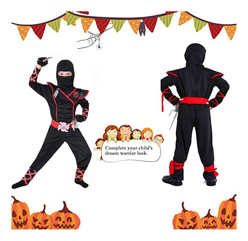 Disfraz De Ninja De Halloween Para Niños Disfraz De Ninja