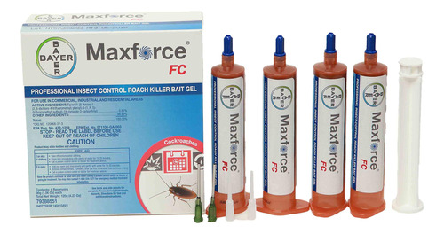 Maxforce Fc - Gel De Cebo Para Cucarachas (1 Caja (4 Tubos D