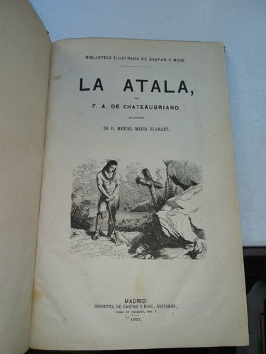 Atala - El Último Abencerraje - Viajes - Chateaubriand 1871