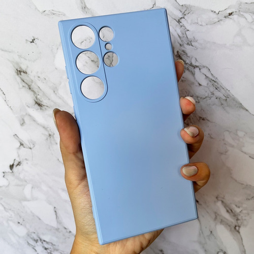 Funda Silicona Cubre Cámara Para Samsung S25/ S25plus/ Ultra Celeste S25 Ultra