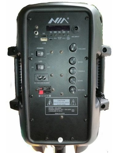 Parlante Bluetooth Nia An-2062 En Cali Quedan Los Ultimos!!