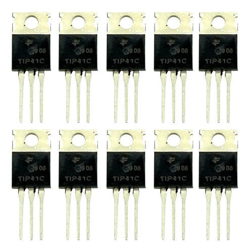 2 Nuevo Tip41c To-220 100v / 6a / 65w Npn Transistor
