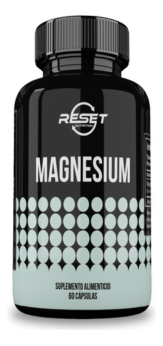 Reset Nutrition | Magnesium | Magnesio | 500mg | 60 Cápsulas