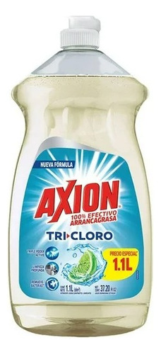 Lavatrastes Líquido Axion Tricloro Con Triple Poder Activo
