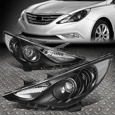For 11-14 Sonata Pair Black Housing Clear Corner Project Oad