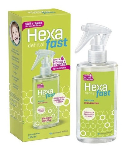 Hexa Defital Loción Capilar Fast Para Piojos Liendres 145ml 