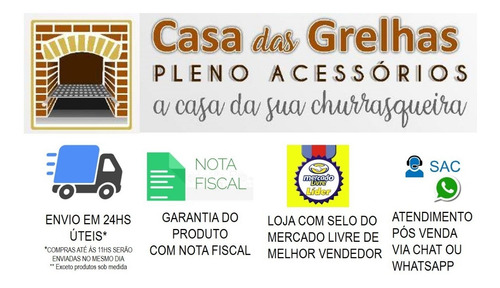 Imagem 6 de 6 de Grelha Moeda 70cm Ou 80cm + Suporte Churrasqueira 100cm