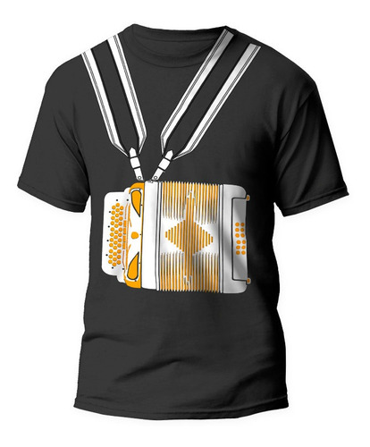 Playera Negra De Acordeon 